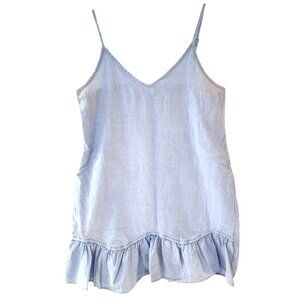 Shein Ruffle Bottom Mini Women's Size Small Light Blue Sundress